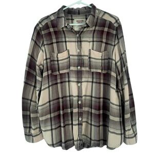 Mossimo Supply Co. Women’s Plaid Button Down Shirt Boyfriend Fit Size XL